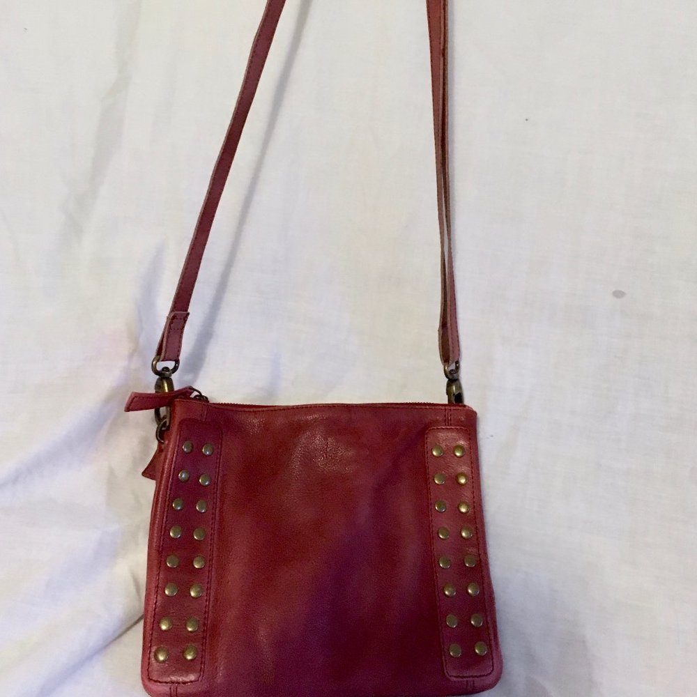 NWOT burgundy leather Latico crossbody bag